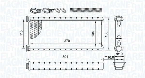 Système de chauffage MAGNETI MARELLI 350218514000