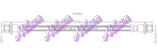 Flexible de frein KAWE H6184