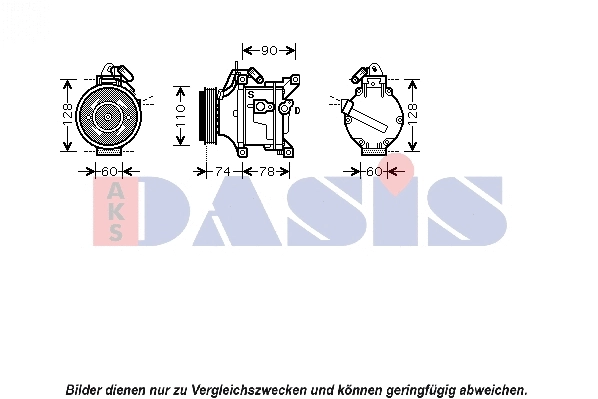 Compresseur, climatisation AKS DASIS 851095N