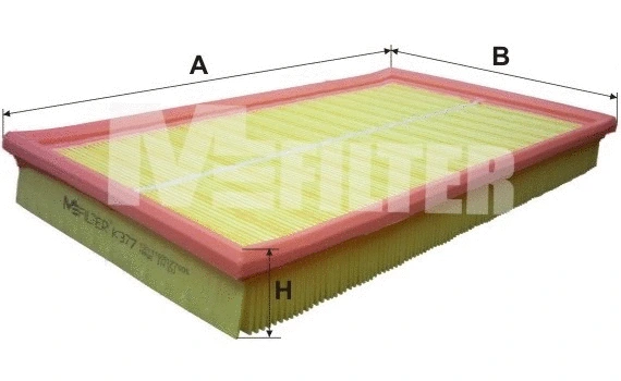 Filtre à air MFILTER K 377