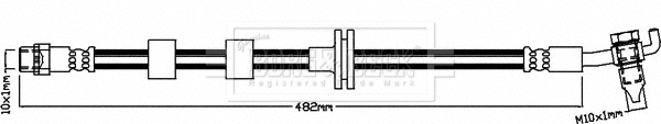 Flexible de frein BORG & BECK BBH8526