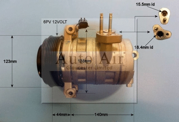 Compresseur, climatisation AUTO AIR GLOUCESTER 14-9746