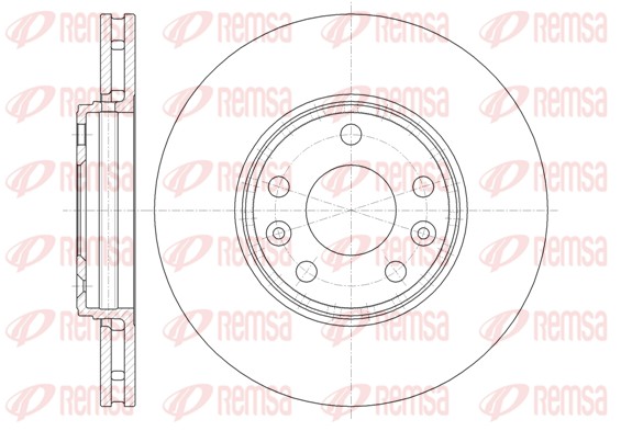 Disque de frein REMSA 61344.10