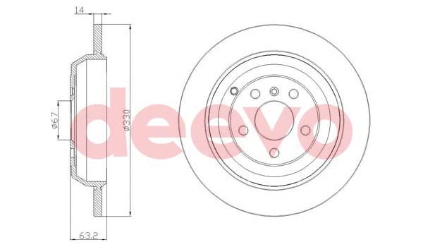 Disque de frein DEEVO BD23320