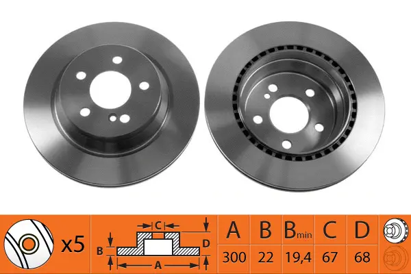 Disque de frein SB BR31117T