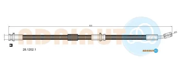 Flexible de frein ADRIAUTO 28.1202.1