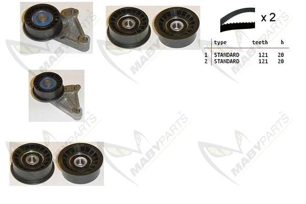 Kit de courroie crantée MABYPARTS OBK010281