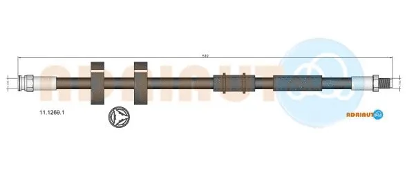Flexible de frein ADRIAUTO 11.1269.1
