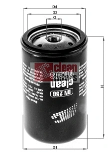Filtre à carburant CLEAN FILTERS DN 256