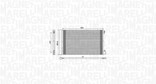 Condenseur, climatisation MAGNETI MARELLI 350203779000