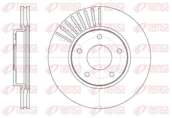 Disque de frein REMSA 61466.10