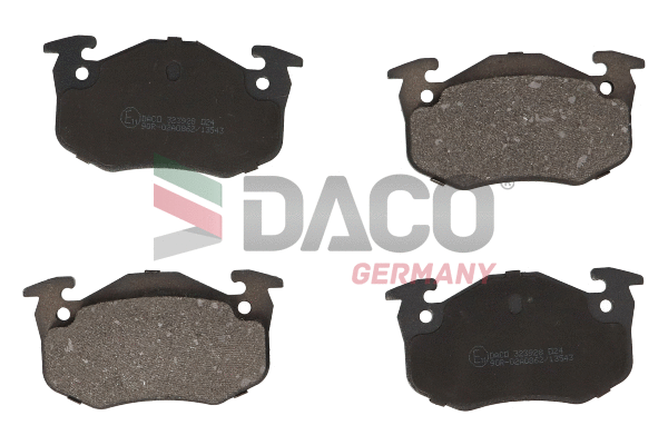 Kit de plaquettes de frein, frein à disque DACO Germany 323928