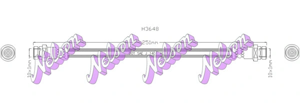 Flexible de frein KAWE H3648