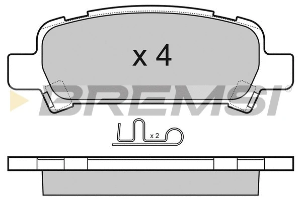 Kit de plaquettes de frein, frein à disque BREMSI BP3056