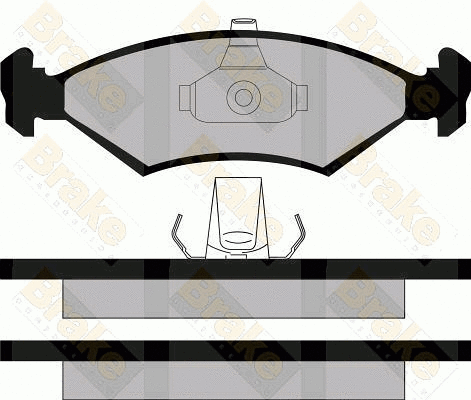 Kit de plaquettes de frein, frein à disque Brake ENGINEERING PA1126