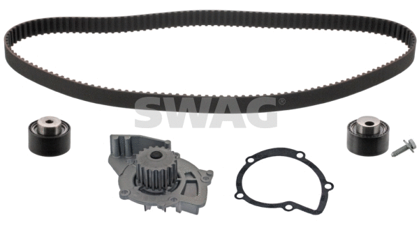 Pompe à eau + kit de courroie crantée SWAG 62 94 5108