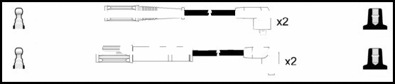 Kit de câbles d'allumage LEMARK HOES1028