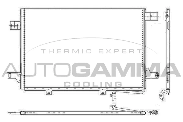 Condenseur, climatisation AUTOGAMMA 107113