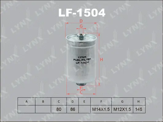 Filtre à carburant LYNXAUTO LF-1504