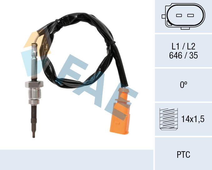 Capteur, température des gaz FAE 68076