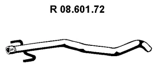 Tuyau d'échappement EBERSPÄCHER 08.601.72