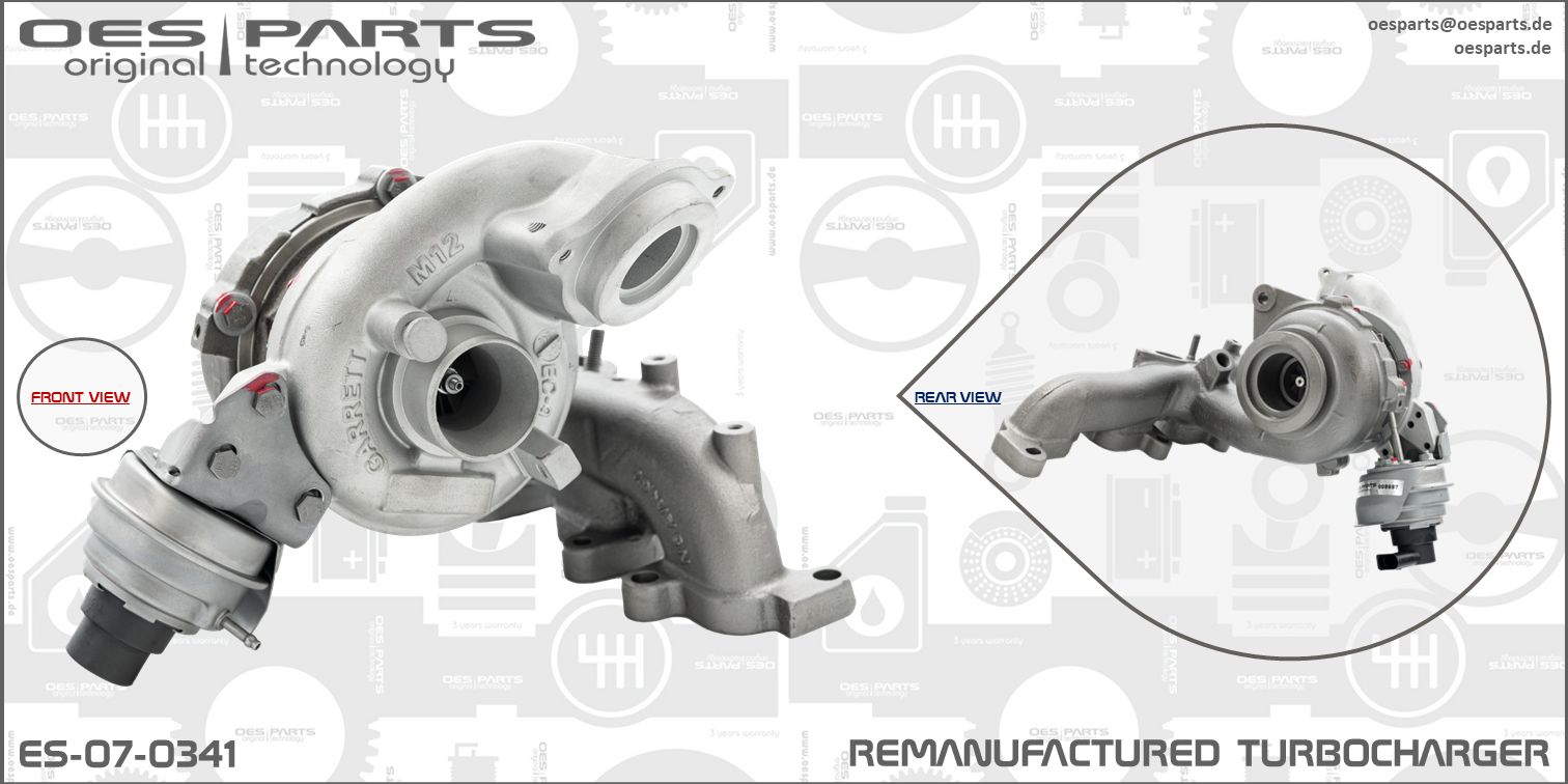 Turbocompresseur, suralimentation OES PARTS ES-07-0341