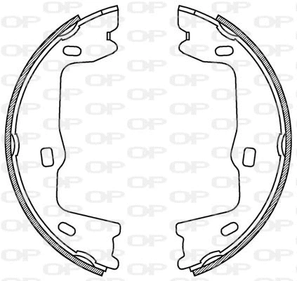 Jeu de mâchoires de frein OPEN PARTS BSA2176.00