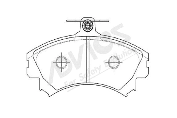 Kit de plaquettes de frein, frein à disque ADVICS-SEA D1N092Y