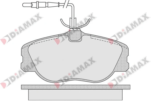 Kit de plaquettes de frein, frein à disque DIAMAX N09325