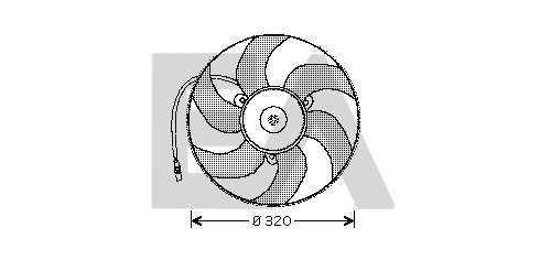 Ventilateur, refroidissement du moteur EACLIMA 33V55001