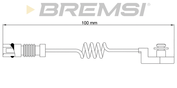 Contact d'avertissement, usure des plaquettes de frein BREMSI WI0580