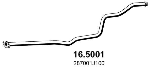 Tuyau d'échappement ASSO 16.5001