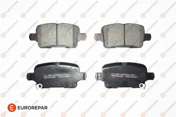 Kit de plaquettes de frein, frein à disque EUROREPAR 1667816680