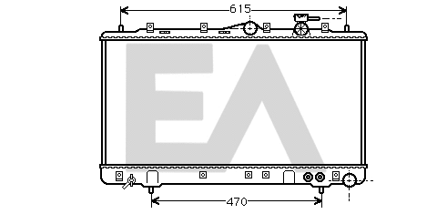 Radiateur, refroidissement du moteur EACLIMA 31R28021