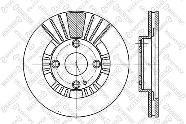Disque de frein STELLOX 6020-3235V-SX
