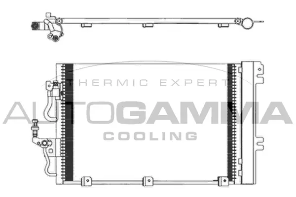 Condenseur, climatisation AUTOGAMMA 103828