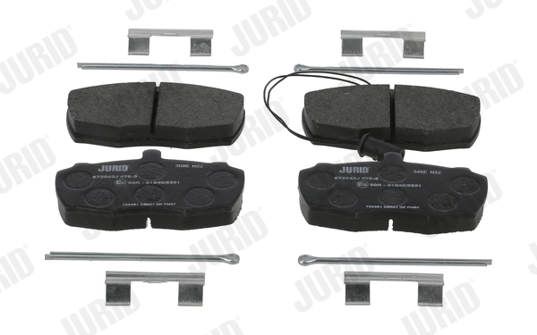 Kit de plaquettes de frein, frein à disque JURID 573943J