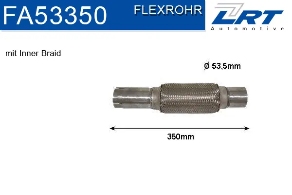 Tuyau flexible, échappement LRT FA53350