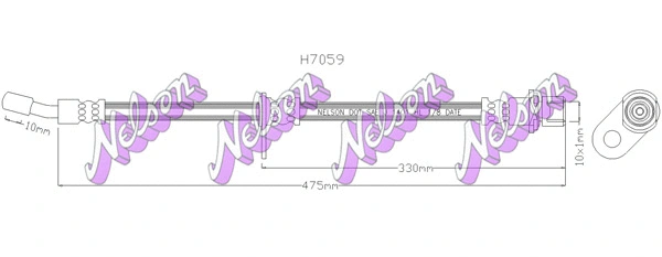 Flexible de frein KAWE H7059