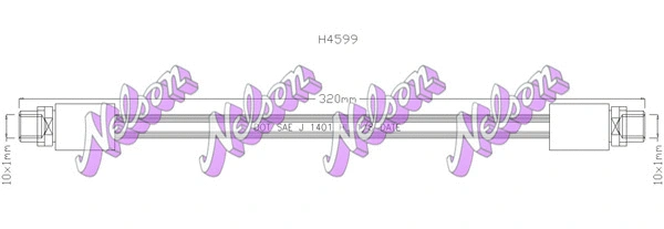 Flexible de frein KAWE H4599