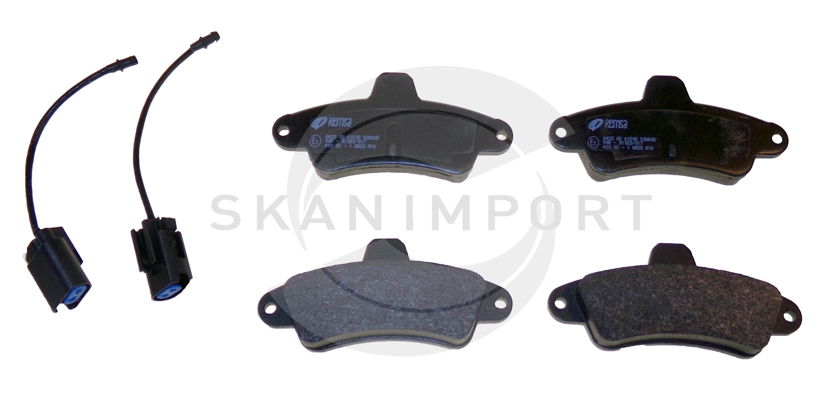 Kit de plaquettes de frein, frein à disque SKANIMPORT BHF 1001