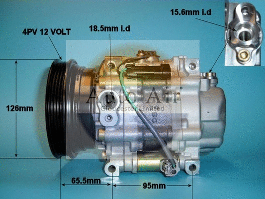 Compresseur, climatisation AUTO AIR GLOUCESTER 14-1178