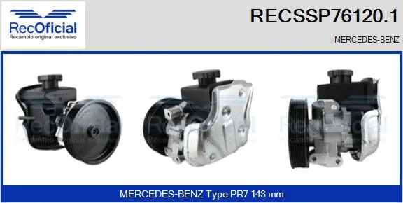 Pompe hydraulique, direction RECOFICIAL RECSSP76120.1