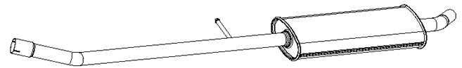 Silencieux central Vellerand 16098