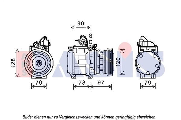 Compresseur, climatisation AKS DASIS 852622N