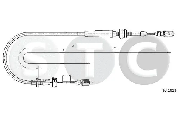 Câble d'accélération STC T483834