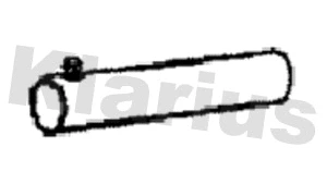Tuyau d'échappement KLARIUS 110671