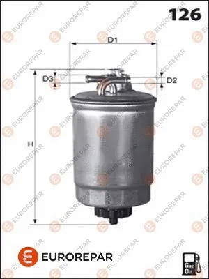 Filtre à carburant EUROREPAR 1609692480