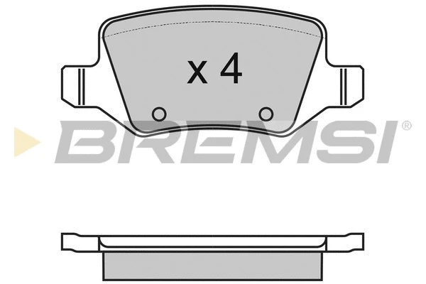 Kit de plaquettes de frein, frein à disque BREMSI BP2983