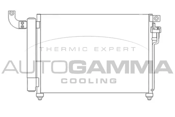 Condenseur, climatisation AUTOGAMMA 104911